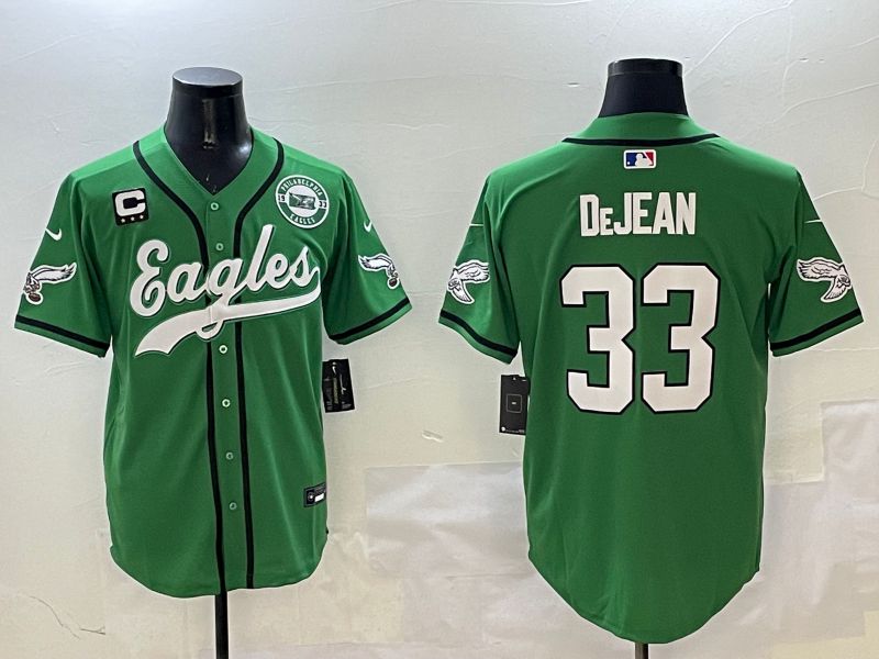 Men Philadelphia Eagles #33 Dejean Green three generations Jointly Name 2025 Nike Limited NFL Jersey style 11->->NFL Jersey